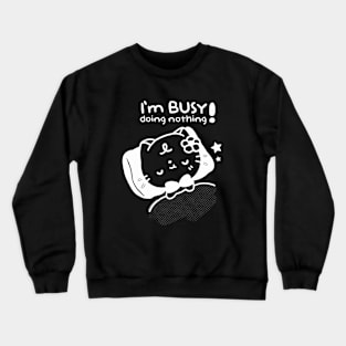 busy cat Crewneck Sweatshirt